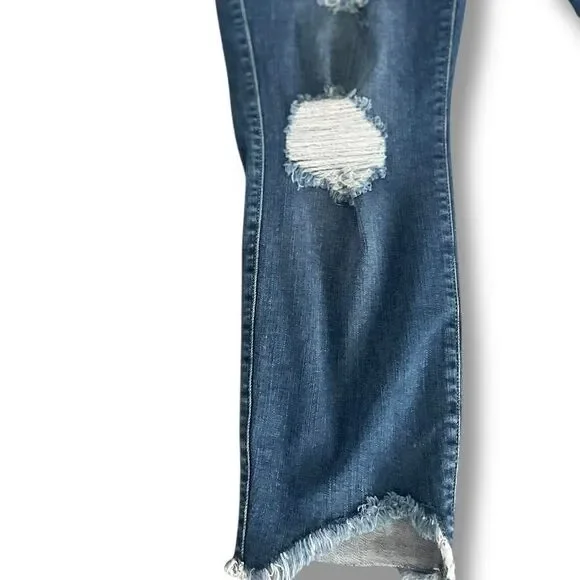 Torrid Premium Jeans Women's Plus 18R Blue Jeggings Distressed High Rise Curvy - Picture 6 of 16